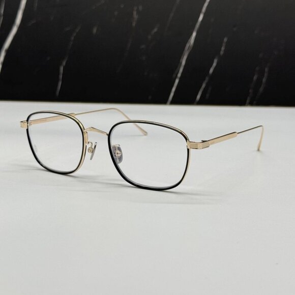 NEW CT0260O 005 CARTIER GOLD/BLACK UNISEX CARTIER EYEGLASSES - Picture 3 of 11